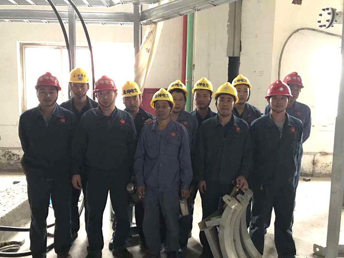 金坤公司現場安裝晨會